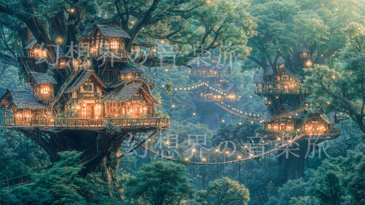 《Forest City Sylvania》 Super High-Quality Fantasy Art illustration ③