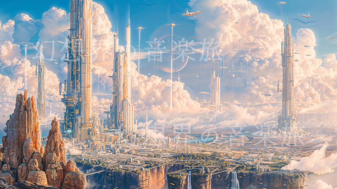 《Aeolias, the City of Wind》Super high-quality fantasy art illustration①