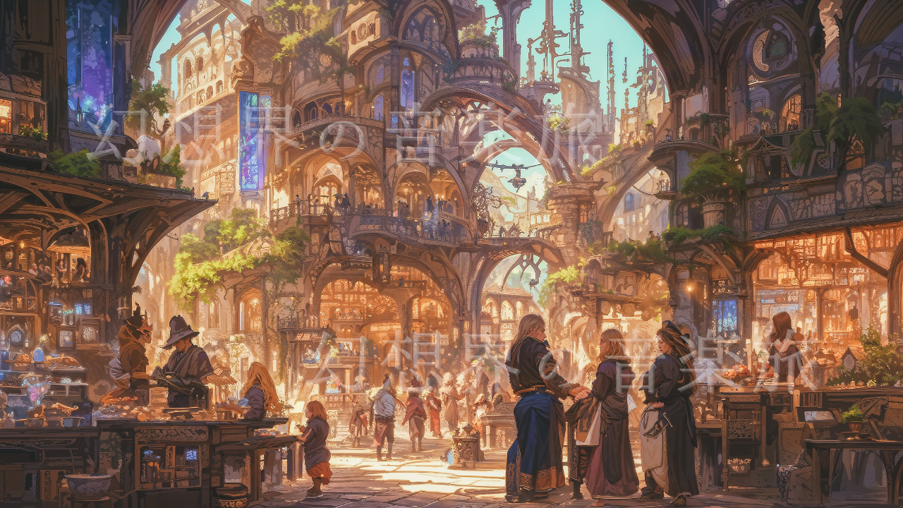 《Different World Market》Super High-Quality Fantasy Art illustration ①