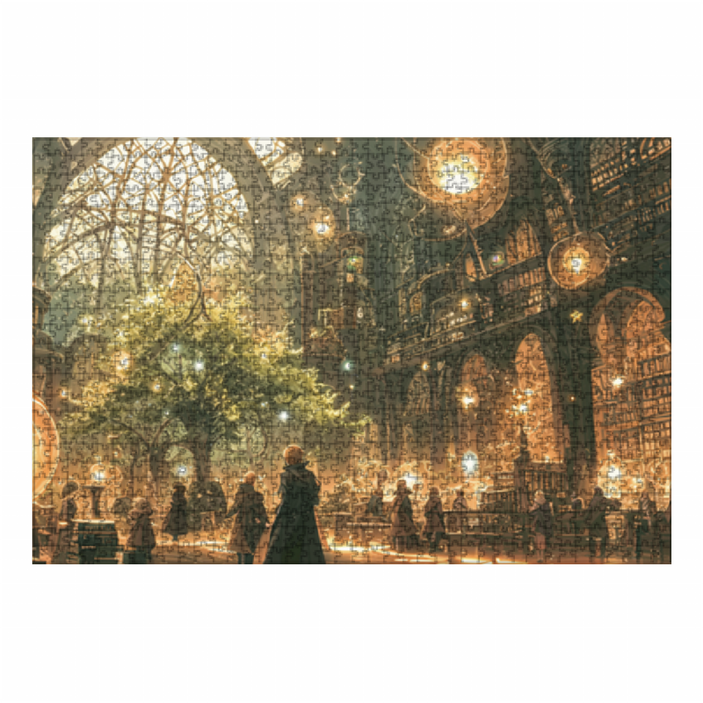 Another World School Puzzle 1000 Pieces - Magical School of Trees